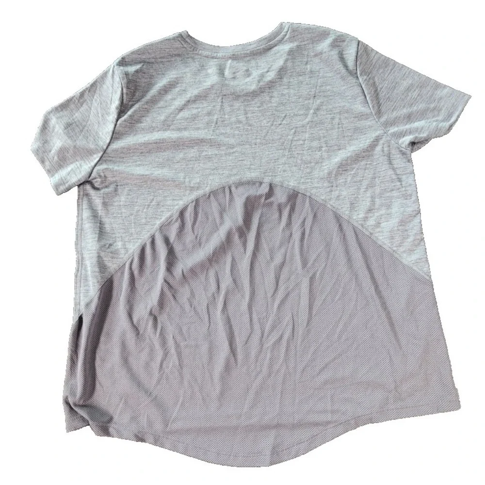 Nike Dri‑Fit Running T‑Shirt Men's L • Gray Mesh Back Athletic Top